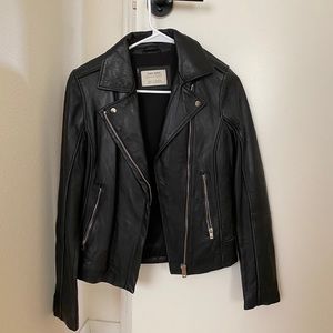 Zara faux leather jacket